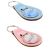 Chemical Sequence His & Hers Bonded Leather Keyring Set
