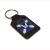 Leather Keyring Scottish Saltire Flag Thistle design