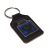 Leather Keyring Scottish Black Watch Tartan Thistle design