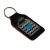 Keyring Key Ring bonded leather key fob Blue Love Heart