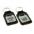 Pair of Keyrings Key Rings bonded leather key fobs Stolen Hearts