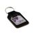 Personalised Keyring, your name. Music Notes & Floral Roses Flower design
