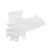 One Size Mens Plain White Cotton Gloves