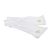 One Size Mens Plain White Cotton Gloves with Gold Masonic Design (Without G)