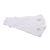 One Size Mens Plain White Cotton Gloves with Silver Masonic Design (with G)