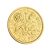 Loose Ex Circulation Gold Plated Lucky Sixpence