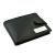 Plain Black Leather Wallet with personalised Initials Engraved