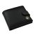 Black Leather Wallet with Black Masonic Coin Design (Gold No G)