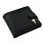 Gold Christian Cross Design Leather Wallet