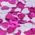 Metallic Pink & White Mixed Hearts Confetti