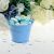 Light Blue Metal Favour Bucket