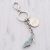 Personalised Stiletto Shoe Made With Aqua Swarovski Crystals Keyring