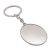 Oval 35 x 44.5mm Recess Rhodium Plated Keyring