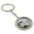 Bespoke Photo Rhodium Plated Double Sided Spinning Round Keyring