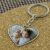 Personalised with Photo Heart Engravable Keyring