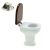 Fun Toilet with Hinged Lid Lapel Pin Badge
