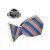 Pink & Blue Tie Design Lapel Pin Badge