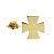 Gold Plated Maltese Cross Lapel Pin Badge