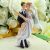 Groom Carrying Leggy Bride Cake Topper (PF23)