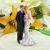 Newlyweds Together Bride Side On Cake Topper (PF36)