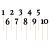 Contemporary Black Table Number Holders