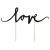 Contemporary Black Love Cake Topper (KPT1-010)