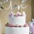 Contemporary Silver Love Cake Topper (KPT1-018)