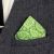 Green & White Paisley Design Pocket Square