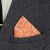 Orange Paisley Design Pocket Square