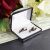 Chrome finish Slimline Ring Box (engravable)