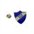 Little Star Retro Blue School Badge