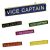 Rect School Badge VICE CAPTAIN in various colours