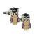 Graduation Owl Design Cufflinks