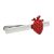 Anatomical Red Heart Tie Clip