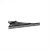 Silver & Black Lines Classic Tie Clip