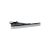 Brushed Finish Classic Tie Clip with Crystal & Lines Detailing