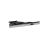 Silver Classic Tie Clip with Twin Crystals and Black Insert (DWC)