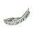 Curved Feather Design Tie Clip