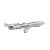 Passenger Jet Plane Tie Clip