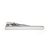Rhodium Plated Tie Clip with Rounded Corners (engravable)