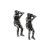 English Made Tennis Player Pewter Cufflinks