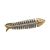 Two Tone, 3D Fish Bones/Skeleton Tie Clip