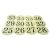 Round Ivory Table Numbers for Holders (26-36 pre-numbered)