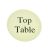 Special Ivory Top Table Sign for the Special Guests to Match our Table Numbers