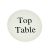 Special White Top Table Sign for the Special Guests to Match our Table Numbers