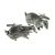 English Made Badger Pewter Cufflinks