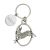 Personalised English Pewter Key Ring - Hare