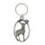 English Pewter Key Ring -  Stag