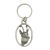 English Pewter Key Ring -  Chamois/Gams Stag