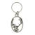 English Pewter Key Ring - Fallow Deer head